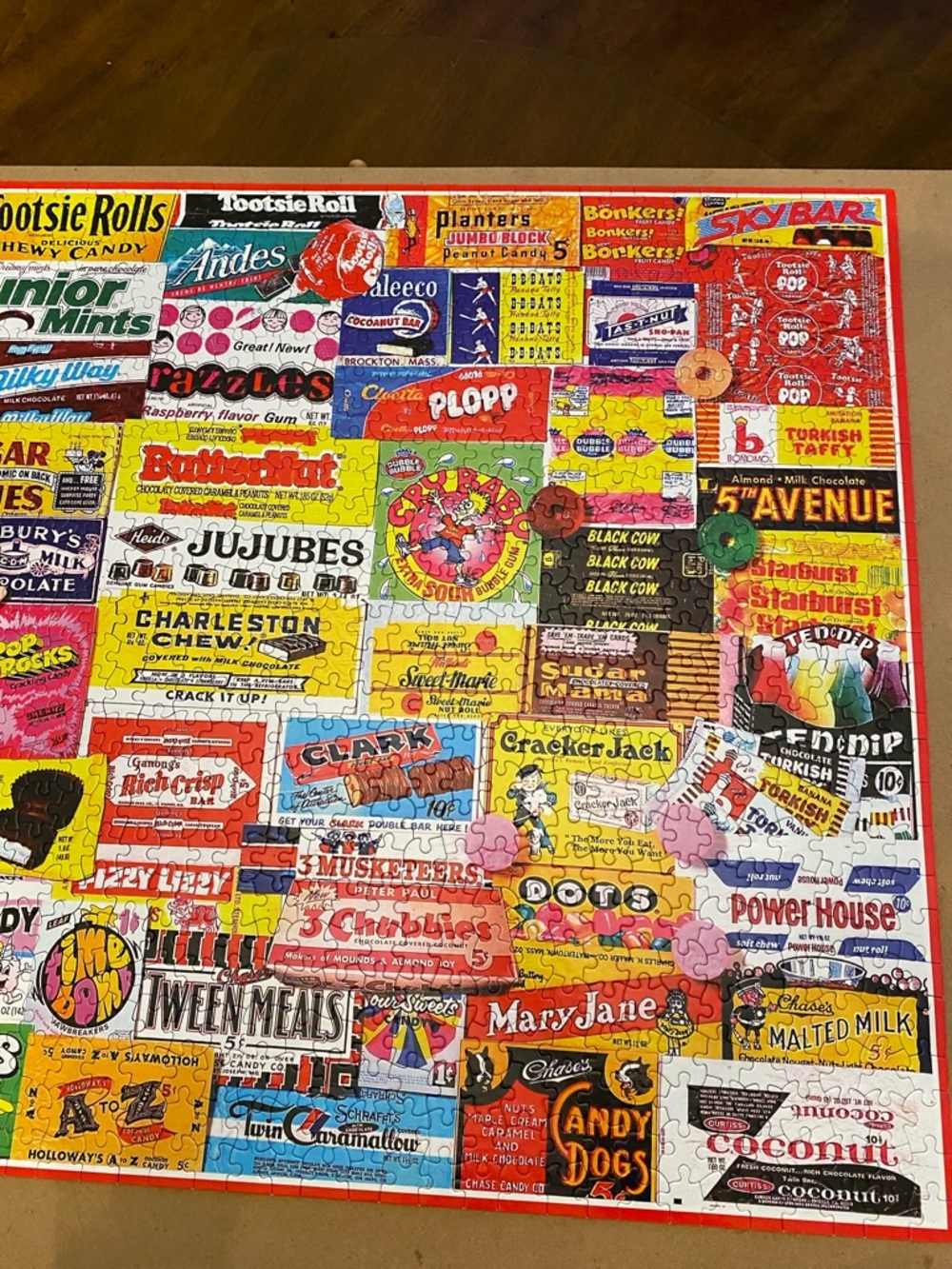 White Mountain • Candy Wrappers 1000 Jigsaw Piece Puzzle - Picture 4 of 5